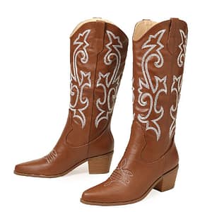 Bottes brodées pour femme - DartyShoes