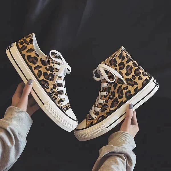 Chaussures en toile imprimé pour femmes Chaussures 4