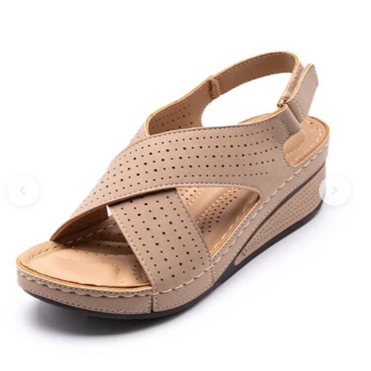 Sandales Confortables en cuir pour femmes - DartyShoes