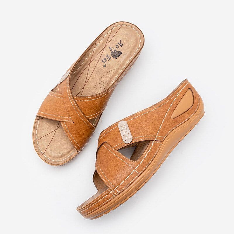 Sandales compensées confortables pour femmes - DartyShoes